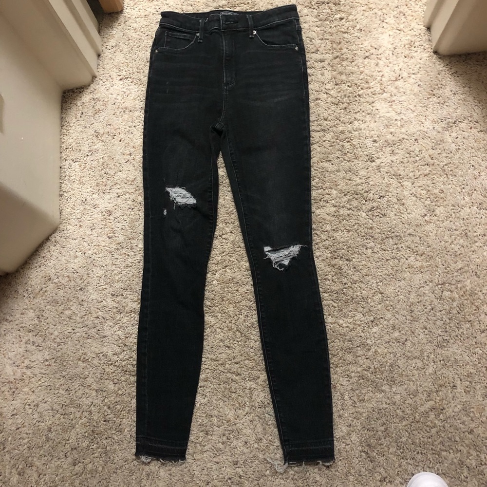 Abercrombie Black High Waisted Jeans